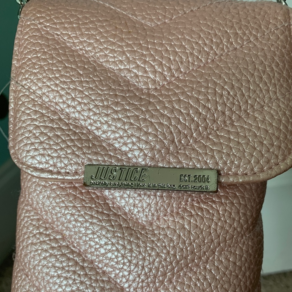 Girls rose gold purse